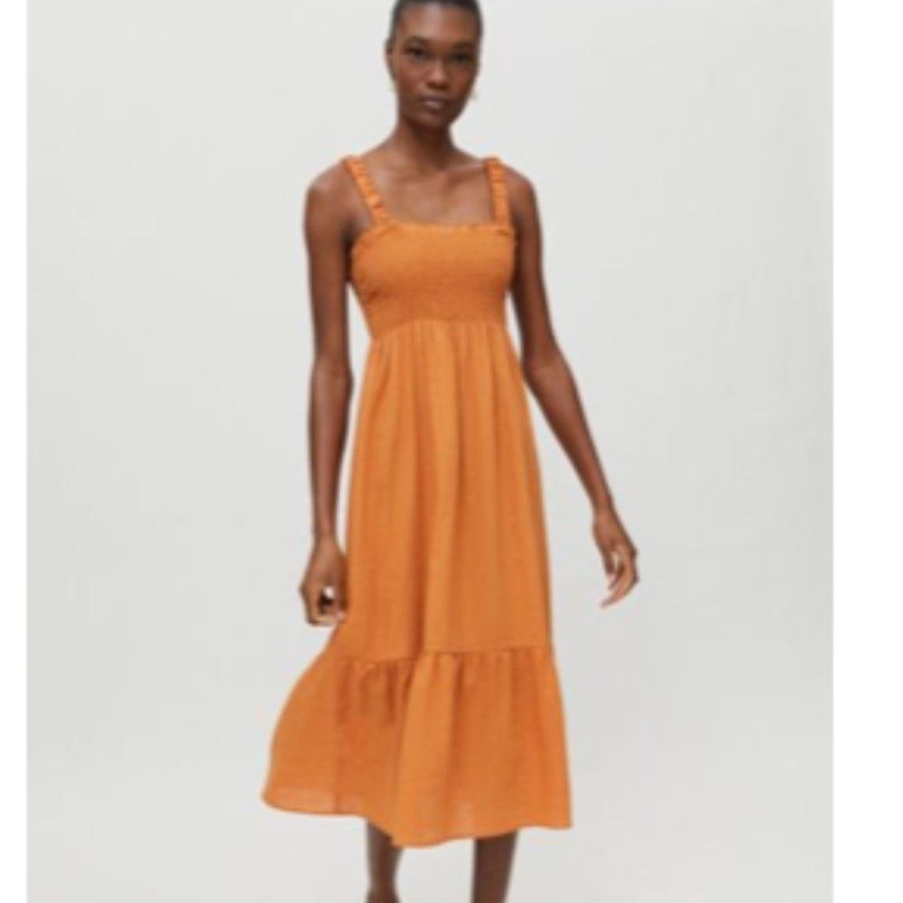 Spring / Summer Anthropologie Boho Orange Women's Dress